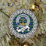 Gordon Tartan Ornament,  ceramic ornament, personalized christmas ornaments, christmas tree ornaments, christmas door decorations, Plaid Ornament, Tartan Ceramic Ornament
