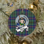 Scotstee Shop - Wood Scottish Clan Badge Plaid Ornament Gift. Christmas Tree Ornament Wood Clan Tartan Ornament Great Christmas Ornaments Gift