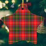 Somerville Tartan Ornament Star Ornament, Christmas Star Decorations, ceramic ornament, Plaid Star Ceramic Ornament, Christmas Ornament Decorations Gift