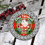 Scotstee Shop - Turnbull Clan Tartan Crest Badge Plaid Ornament Gift. Christmas Tree Ornament Tartan Ornament Great Christmas Ornaments Gift
