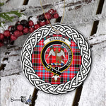 Straiton Tartan Ornament,  ceramic ornament, personalized christmas ornaments, christmas tree ornaments, christmas door decorations, Plaid Ornament, Tartan Ceramic Ornament