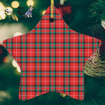 Stuart Of Bute Tartan Ornament Star Ornament, Christmas Star Decorations, ceramic ornament, Plaid Star Ceramic Ornament, Christmas Ornament Decorations Gift