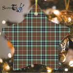 Thomson Hunting Modern Tartan Ornament Star Ornament, Christmas Star Decorations, ceramic ornament, Plaid Star Ceramic Ornament, Christmas Ornament Decorations Gift