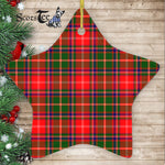 Somerville Tartan Ornament Star Ornament, Christmas Star Decorations, ceramic ornament, Plaid Star Ceramic Ornament, Christmas Ornament Decorations Gift