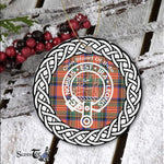 Scotstee Shop - Stewart (Stuart) Of Bute Clan Tartan Crest Badge Plaid Ornament Gift. Christmas Tree Ornament Tartan Ornament Great Christmas Ornaments Gift