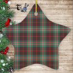 Scott Brown Ancient Tartan Ornament Star Ornament, Christmas Star Decorations, ceramic ornament, Plaid Star Ceramic Ornament, Christmas Ornament Decorations Gift