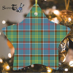 Whitelaw Ancient Tartan Ornament Star Ornament, Christmas Star Decorations, ceramic ornament, Plaid Star Ceramic Ornament, Christmas Ornament Decorations Gift