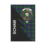 Scotstee Shop Schaw (of Sauchie) Tartan Garden Flag - Flash Style