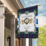 Wood Tartan Garden Flag - Tartan Flag Clan Badge Scottish Tartan House Flag, Tartan Garden Flag, Tartan Flag, Crest Garden Flag, Garden Flag, Ireland Garden Flag, Family Crest, Custom Flag, Custom Garden Flag, Ireland Custom Flag, Clan Tartan Flags