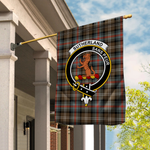 Garden Flag Sutherland II Weathered Tartan Flag Clan Badge Tartan House Flag