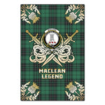 Scotstee Shop - Scotstee Shop MacLean Hunting Ancient Clan Crest Golf Courage Gold Thistle Tartan Garden Flag