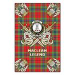 Scotstee Shop - Scotstee Shop MacLean of Duart Modern Clan Crest Golf Courage Gold Thistle Tartan Garden Flag