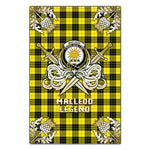 Scotstee Shop - Scotstee Shop MacLeod of Lewis Modern Clan Crest Golf Courage Gold Thistle Tartan Garden Flag