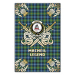 Scotstee Shop - Scotstee Shop MacNeil of Barra Ancient Clan Crest Golf Courage Gold Thistle Tartan Garden Flag
