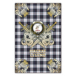 Scotstee Shop - Scotstee Shop MacRae Dress Modern Clan Crest Golf Courage Gold Thistle Tartan Garden Flag