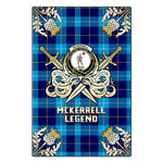 Scotstee Shop - Scotstee Shop McKerrell Clan Crest Golf Courage Gold Thistle Tartan Garden Flag