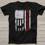 Scotstee Shop - USA Flag Best Buckin' Dad Ever Deer Hunting Fathers Day Gift 4th Of July Shirt