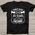 Vintage 1934 Birthday Gifts Birthday Shirt - Scotstee Shop
