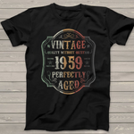 Vintage 60th Birthday Gift Aged 1959 Years Old Classic Birthday Shirt - Scotstee Shop