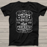 Vintage Made In 1971 Retro Classic 50th Birthday Shirt Gift For 50th Birthday Shirt mens vintage 1971 t shirt - Scotstee Shop