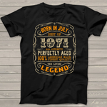 Vintage Legends Born In 1971 July Awesome Birthday Shirt For 50th Birthday Shirt mens vintage 1971 t shirt - Scotstee Shop