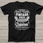 Vintage Original 1951 Years Old Birthday Gifts 70 Birthday Shirts - Scotstee Shop