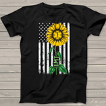 Scotstee Shop - Vintage American Flag EMT Sunflower Hippie EMT Nurse Gifts 4th Of July Shirt Nurse 4th of July Shirt emergency nurse shirts
