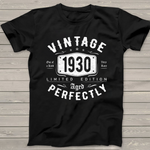 Vintage 1930 91th Birthday Gift Idea 91 Years Old Birthday Shirt - Scotstee Shop