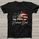 Scotstee Shop - Vintage USA Best Havanese Dad Ever American Flag 4th Of July Shirt