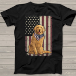 Scotstee Shop - Golden Retriever American Flag Bandana 4th Of July 4th Of July Shirt