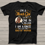 I'm A March Girl Black Women Pisces Birthday Shirt African American Birthday Shirts - Scotstee Shop