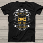 Vintage 2002 Years Old Birthday Anniversary Gift Birthday Shirt - Scotstee Shop