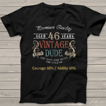 Birthday Gift Vintage 46 Years Age Birthday Shirt - Scotstee Shop