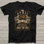 Vintage April 1981 Shirt 40 Years Old 40th Birthday Birthday Shirt Funny 40th Birthday T Shirts - Scotstee Shop