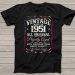 Vintage USA Legends Made in 1951 Classic 70 Birthday Shirts - Scotstee Shop