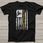 Scotstee Shop - Vintage USA Flag Motorcross Dirt Bike Grandpa Silhouette 4th Of July Shirt