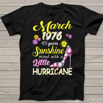 Birthday March 1976 Years Old Birthday Gifts Birthday Shirt 45th Birthday Shirt 45th birthday t shirt - Scotstee Shop