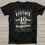 Vintage 40th Birthday Top For Him 1981 Aged To Perfection Birthday Shirt Funny 40th Birthday T Shirts - Scotstee Shop