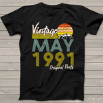 Vintage Since In May 1991 Birthday Gift Birthday Shirt - Scotstee Shop