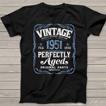 Vintage Made In 1951 Classic 70 Birthday Shirts - Scotstee Shop
