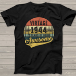 Retro Vintage 1944 Years Old Birthday Gifts Birthday Shirt - Scotstee Shop