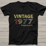 Vintage 1977 44 Year Old Bday 44th Birthday Gift Birthday Shirt - Scotstee Shop
