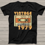 Vintage 1979 Years Old Distressed Birthday Anniversary Birthday Shirt - Scotstee Shop