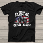 Scotstee Shop - USA Flag Make Farming Great Again Tracter Farming Birthday 4th Of July Shirt