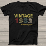 Vintage 1983 Years Old Birthday Gift Birthday Shirt - Scotstee Shop