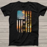 Scotstee Shop - I'm A Simple Woman American Flag Dog Flip Flops Beer Lovers 4th Of July Shirt