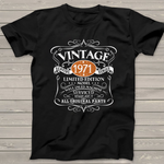 Vintage 1971 Years Old 50th Birthday Gift Birthday Shirt For 50th Birthday Shirt mens vintage 1971 t shirt - Scotstee Shop