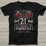 Vintage 21st Birthday 2000 Limited Edition Born In 2000 Gift Birthday Shirt - Scotstee Shop