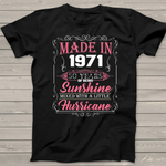 Womens 50th Birthday Gifts For 1971 50 Years Old Being Sunshine Birthday Shirt For 50th Birthday Shirt - Scotstee Shop