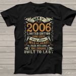 Retro May 2006 Vintage 15th Birthday Decorations 15 Year Old Birthday Shirt - Scotstee Shop